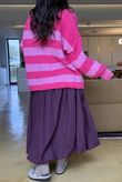Big Softie Block Stripe Cobain Knit Bubblegum